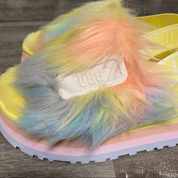 UGG |  Disco Tie Dye Slides Slippers Margarita Size 8 - Picture 5 of 10